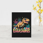 Eggasaurusイースターステゴサウルス恐竜の少年たちT カード (黄色い花)