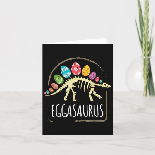 Eggasaurusイースターステゴサウルス恐竜の少年たちT カード (正面)