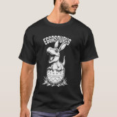 Eggasaurus Easter Egg Baby Dinosaur Trex Bunny Din Tシャツ (正面)