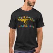Eggasaurus Stegosaurus Easter Egg Dinosaur Happy E Tシャツ (正面)