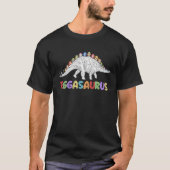Eggasaurus Stegosaurus Egg Dinosaur Happy Easter D Tシャツ (正面)