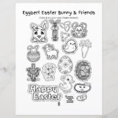 Eggbert Easter bunny and friends! Paper Sheet (正面)