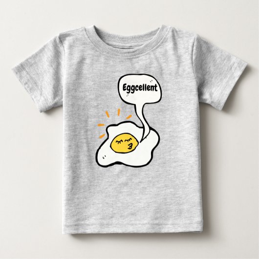 EggcellentサニーサイドアップTシャツ ベビーTシャツ (正面)