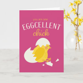 Eggcellent Chick – バレンタインデーカード カード