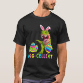 Eggcellent Eggs Cellent Hunter Dinosaur Bunny rex  Tシャツ (正面)