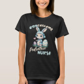 Eggcellent Pediatric Nurse Easter Bunny Pun Tシャツ (正面)
