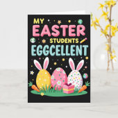 Eggcellent Students Easter Card カード (黄色い花)