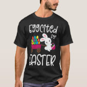 EGGCITED FOR EASTER Bunny Egg Hunt Basket Toddler  Tシャツ (正面)
