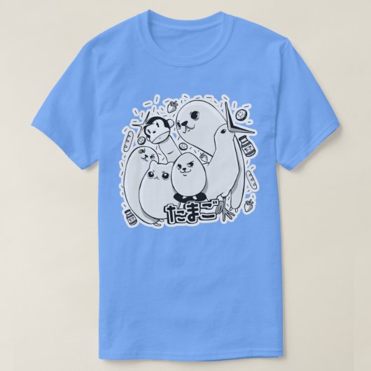 EggDogアニメ Tシャツ (デザイン正面)
