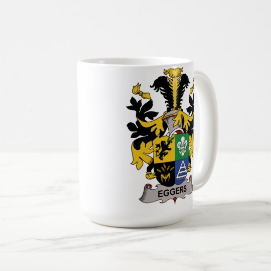 Eggersの家紋 コーヒーマグカップ (正面右)