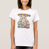 Egghausted But Still Hopping Funny Easter Bunny Tシャツ (正面)