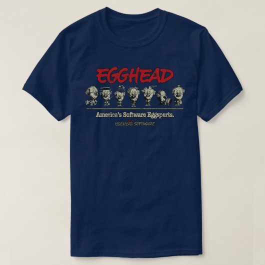 Eggheadソフトウェア1984 Tシャツ (デザイン正面)