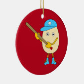Egghead Baseball Egghead Ceramic Ornament セラミックオーナメント (右)