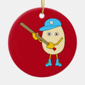Egghead Baseball Egghead Ceramic Ornament セラミックオーナメント (正面)
