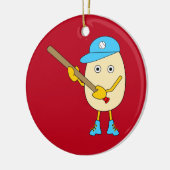 Egghead Baseball Egghead Ceramic Ornament セラミックオーナメント (左)