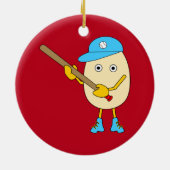 Egghead Baseball Egghead Ceramic Ornament セラミックオーナメント (裏面)