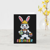 Eggineerエンジニアイースターおもしろいデイ男性女性イースト カード (黄色い花)