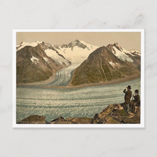 Eggishorn, Grand Aletsch Glacier, with Aletschhorn ポストカード (正面)