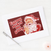 Eggnogがサンタ・ガッシーを演出 長方形シール (封筒)