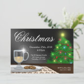 EggnogとCookieクリスマス招待状 招待状 (スタンド正面)
