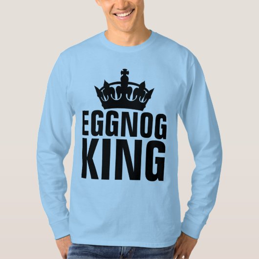 EGGNOG KING、メンおもしろいズ・クリスマスTシャツ Tシャツ (正面)