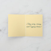 Eggnog-licious – Funny Christmas Eggnog Pun  カード (内部)