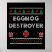 Eggnog Lover Funny Ugly Christmas Style Xmas Gift  ポスター (正面)