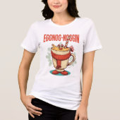Eggnog-noggin – Funny Christmas Eggnog Pun  トライブレンドＴシャツ (正面)