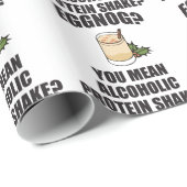 Eggnog Youはアルコール性クリスマスラッピング紙 ラッピングペーパー (ロールコーナー)