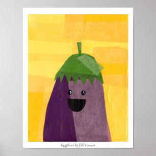 Eggplant by Jill Connor ポスター