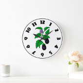 Eggplant Clock ラージ壁時計