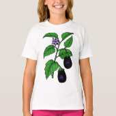 Eggplant Girls T-Shirt Tシャツ (正面)