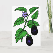 Eggplant Greeting Cards カード (正面)