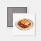 Eggplant Parmigiana Sticker マグネット (正面/裏面)