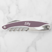 Eggplant Personalized Wedding Best Man ソムリエナイフ (裏面)