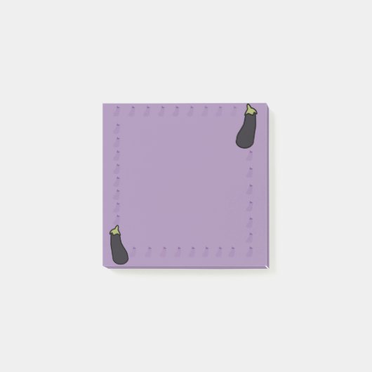 Eggplant Post it Notes ポストイット (正面)