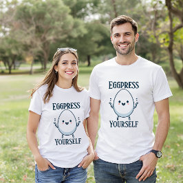 Eggpress YourselfイースターTシャツ – かわいいかわいい卵 Tシャツ