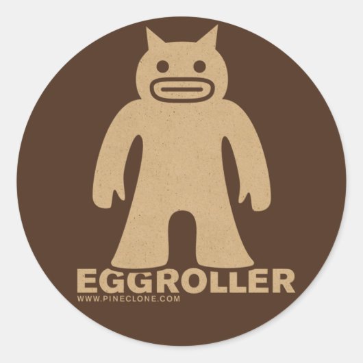 EGGROLLERステッカー ラウンドシール (正面)