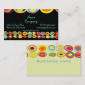 Eggsプロファイルカード、カラフルオーガニック形状 名刺 (正面/裏面)