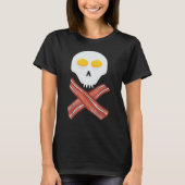 Eggs and Bacon Skull Pirates Crossbone Meat Tシャツ (正面)