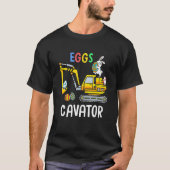 Eggs Cavator Happy Easter Bunny Cute Boys Girls Ki Tシャツ (正面)