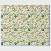 Eggs & Flowers Pattern | Easter Wrapping Paper ラッピングペーパー (フラット)