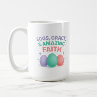 Eggs, Grace & Amazing Faith Easter 2026 コーヒーマグカップ