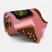 Eggs on Toast Pattern Tie – Fun Breakfast Food Ill ネクタイ (ロール)