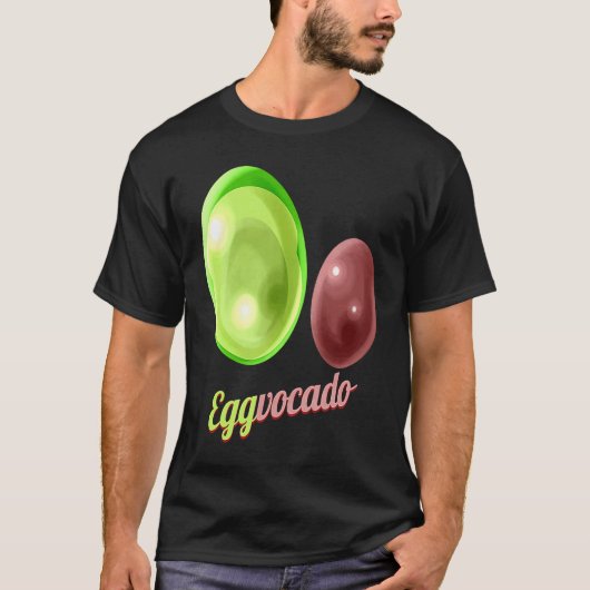 Eggs Painted As Avocado Eggvocado For Hunt on Eggs Tシャツ (正面)