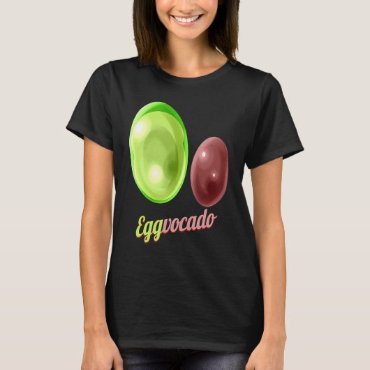 Eggs Painted As Avocado Eggvocado For Hunt on Eggs Tシャツ (正面)