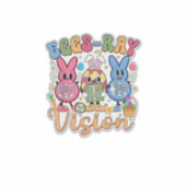 Eggs Ray Vision Happy Easter Day Xray Technician R シール (正面)