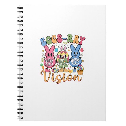 Eggs Ray Vision Happy Easter Day Xray Technician R ノートブック (正面)