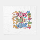 Eggs Ray Vision Happy Easter Day Xray Technician R フリースブランケット (正面(横))