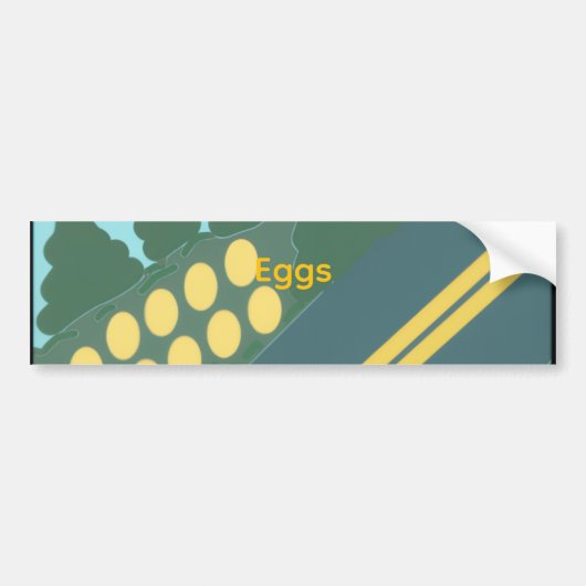 Eggs Traveling バンパーステッカー (正面)